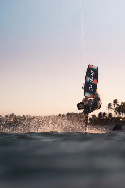 Philippe Ancelin kitesurfing, photo by Olivier Schmitt