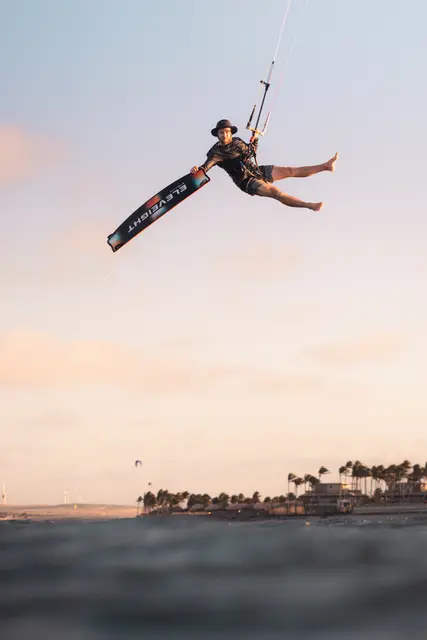 Philippe Ancelin kitesurfing, photo by Olivier Schmitt