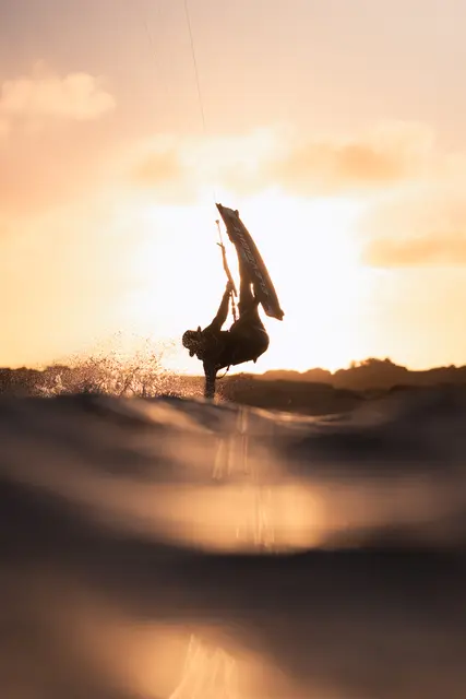 Philippe Ancelin kitesurfing, photo by Olivier Schmitt